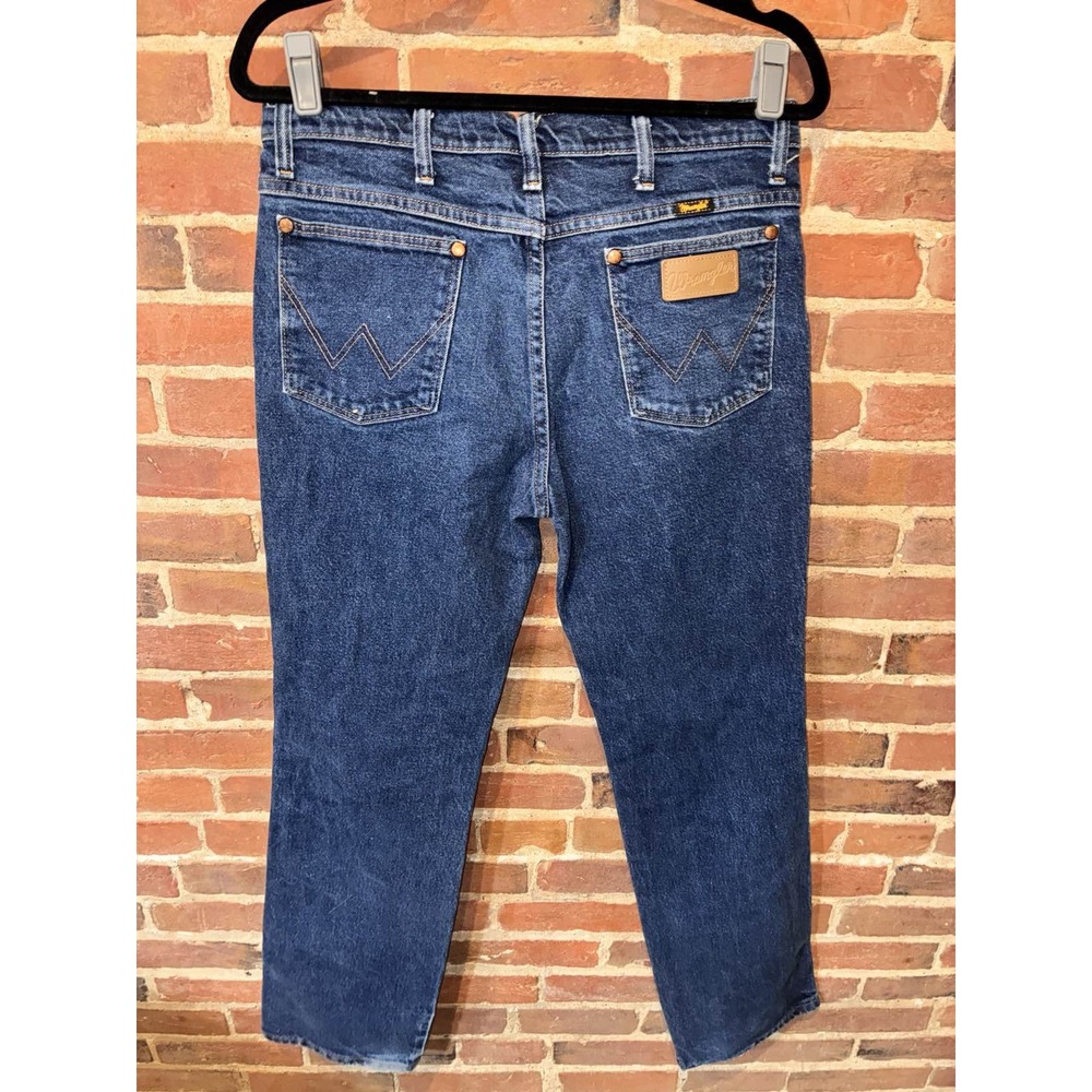 Wrangler‎ Men's Cowboy Cut 32x32 Blue Denim Straight Leg Jeans